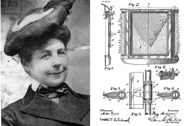 Mary Anderson and her patent | Photo from EngineerGirl