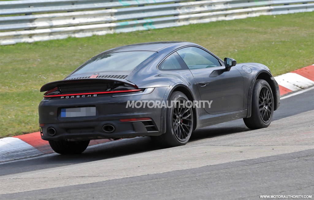 High-riding Porsche 911 prototype spy shots - Photo credit: S. Baldauf/SB-Medien