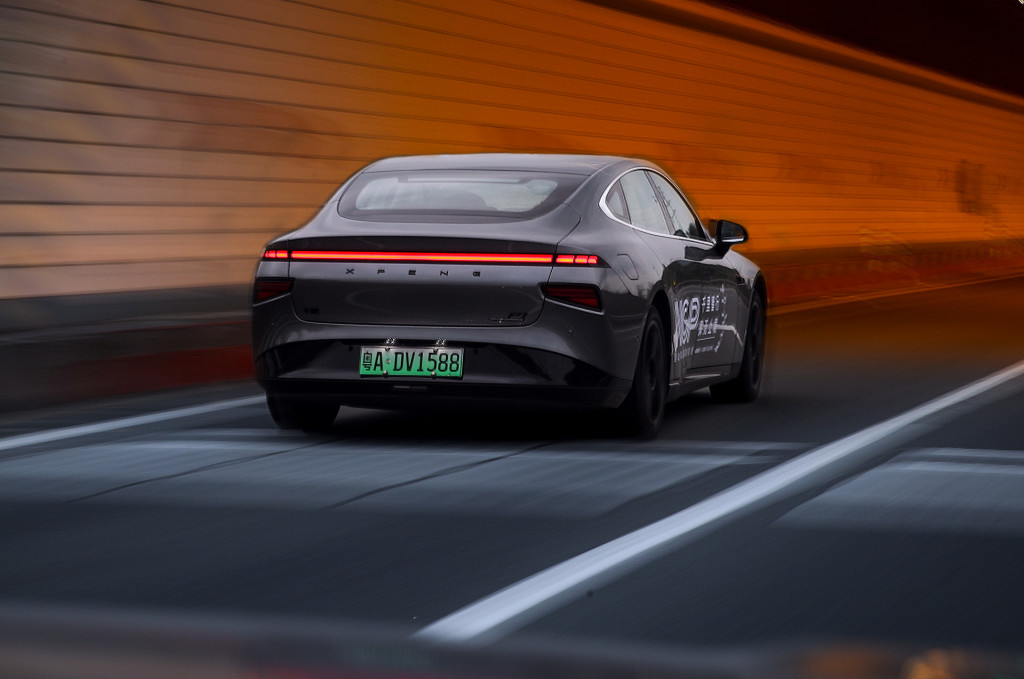 Xpeng P7 self-driving car trial - March 2021 Xpeng P7 self-driving car trial - March 2021