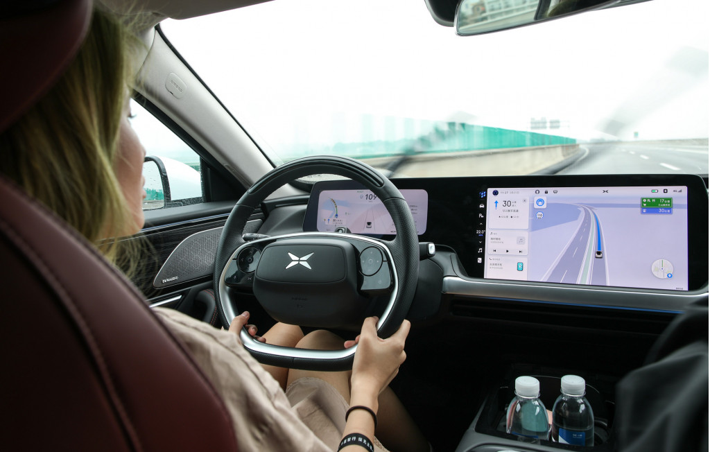 Xpeng P7 self-driving car trial - March 2021 Xpeng P7 self-driving car trial - March 2021