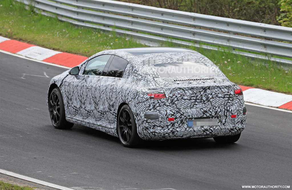 2023 Mercedes-Benz AMG EQE spy shots - Photo credit: S. Baldauf/SB-Medien