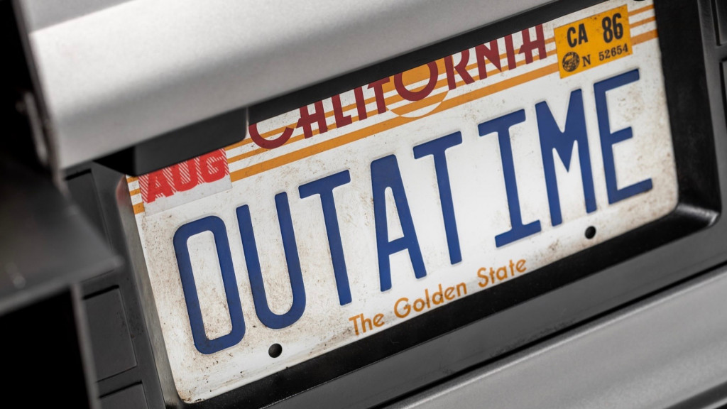 DeLorean time machine from 