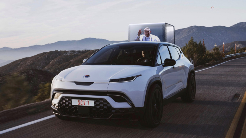 Fisker Ocean Popemobile