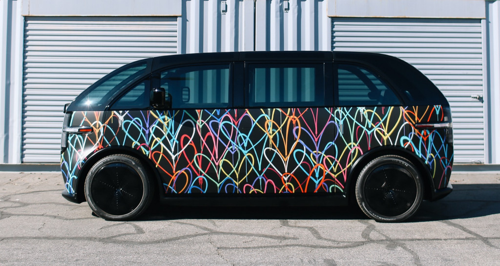 JGoldcrown mural for Canoo Canvas wrap program JGoldcrown mural for Canoo Canvas wrap program