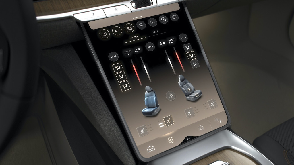 Lucid Air interior - user interface