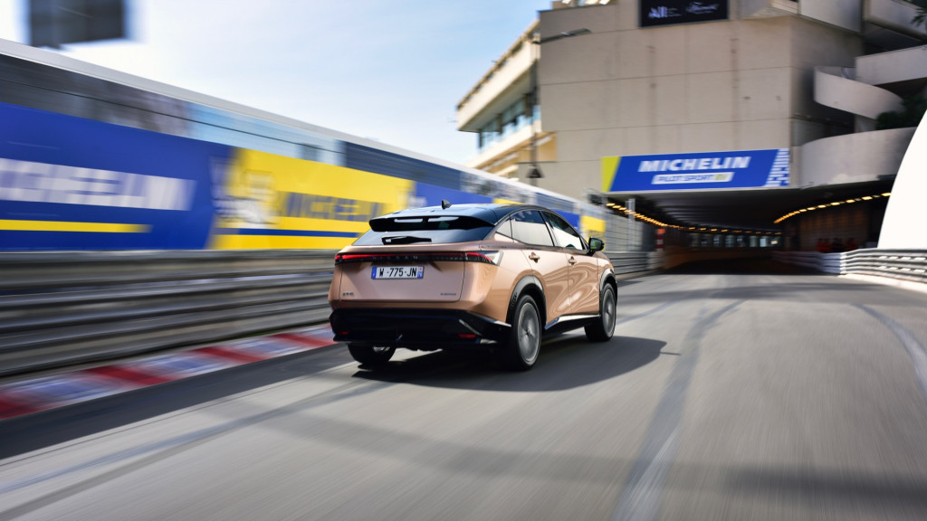Nissan Ariya prototype in Monaco