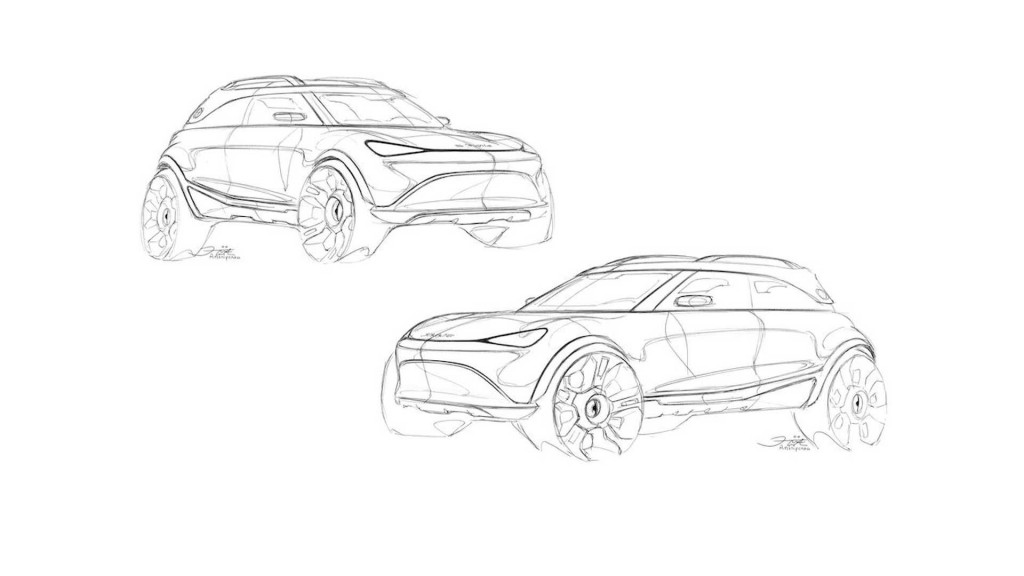 Teaser for Smart crossover concept debuting at 2021 Munich auto show Teaser for Smart crossover concept debuting at 2021 Munich auto show