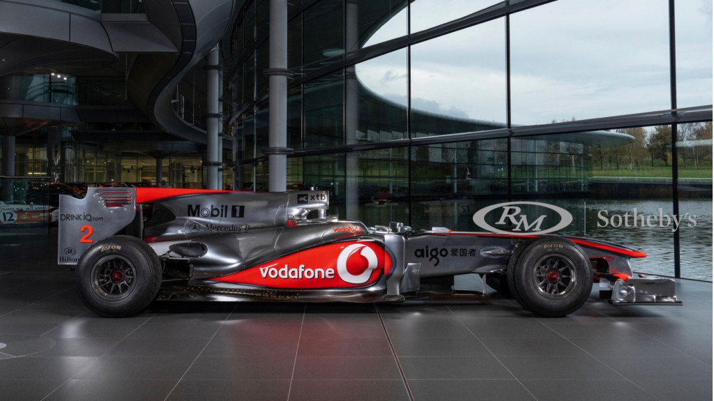 2010 McLaren-Mercedes MP4-25A Formula One car driven by Lewis Hamilton (Photo by RM Sotheby's)
