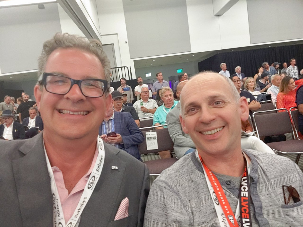 Andy (left) and Phil celebrate the purchase