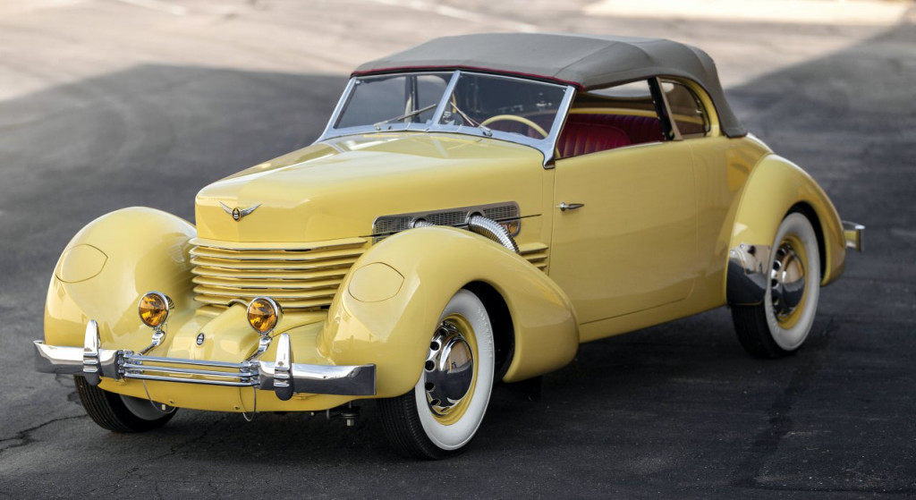 Andy writes below about buying this 1937 Cord 812 Supercharged Phaeton at auction