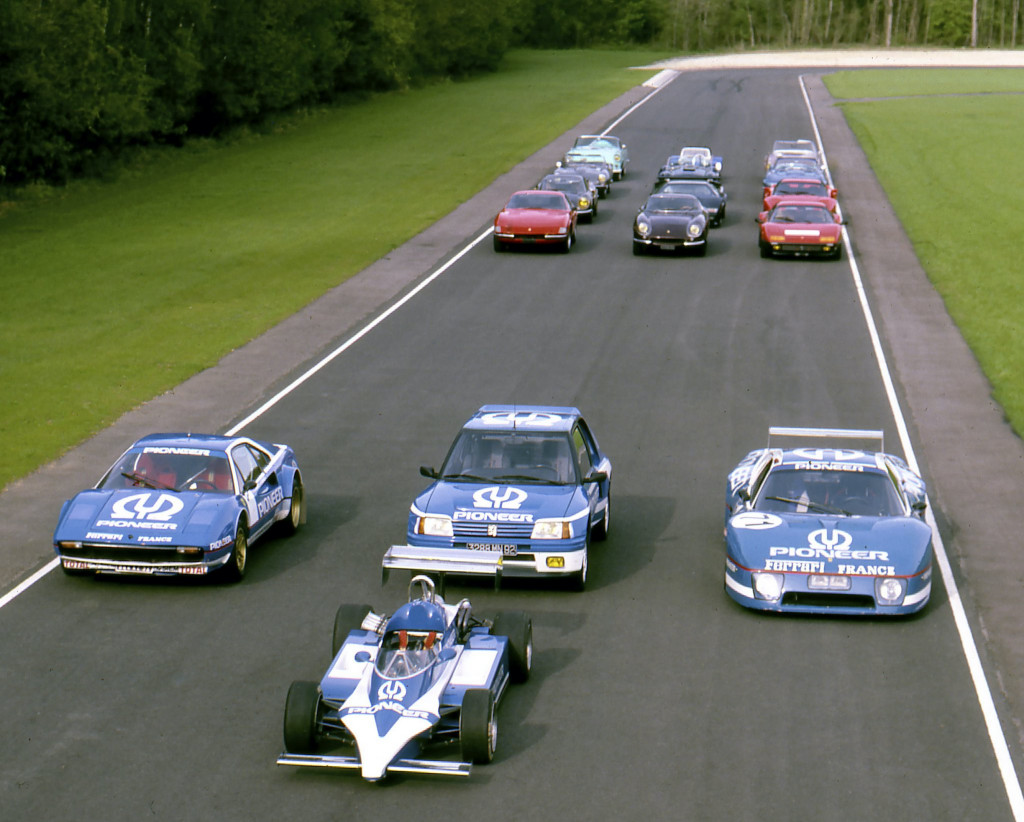 Pioneer was a major sponsor of Peugeot race and rally cars
