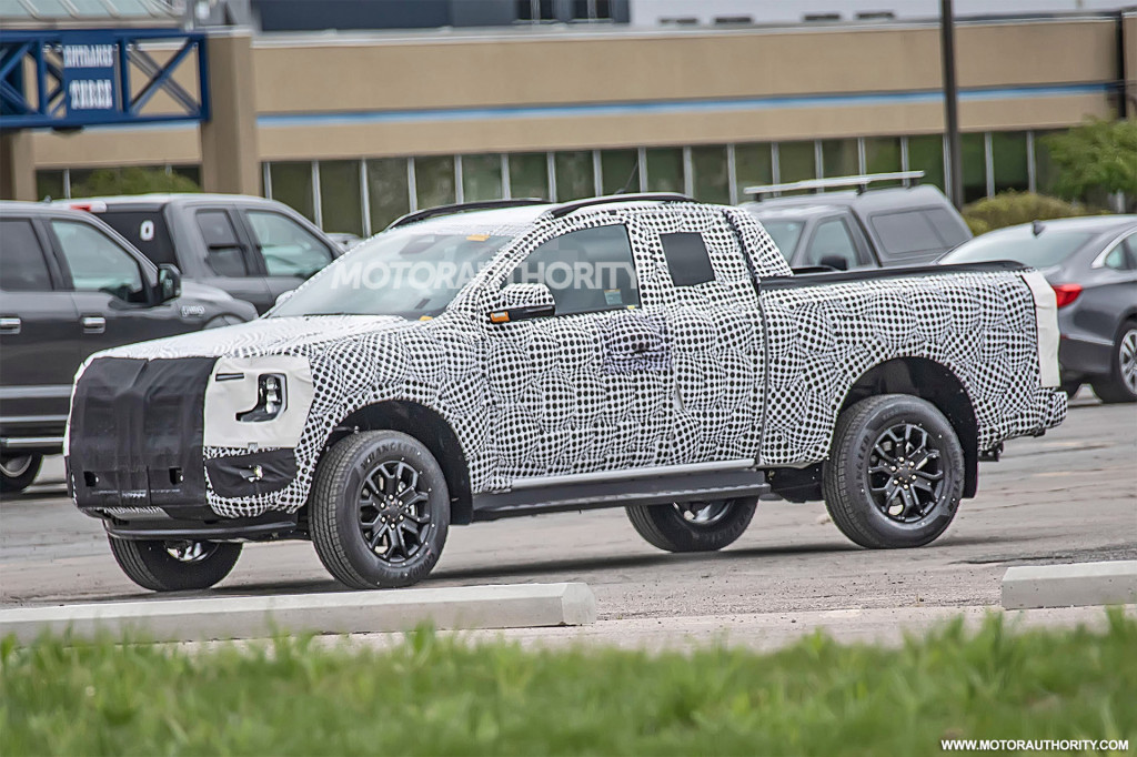 2022 Ford Ranger Super Cab spy shots - Photo credit: S. Baldauf/SB-Medien