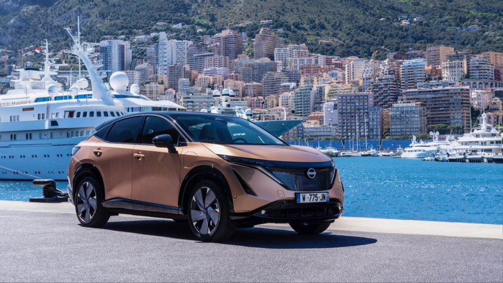 Nissan Ariya prototype in Monaco