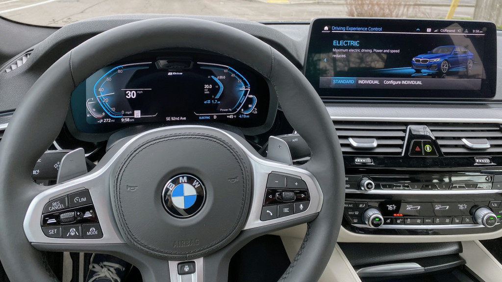 2021 BMW 530e plug-in hybrid