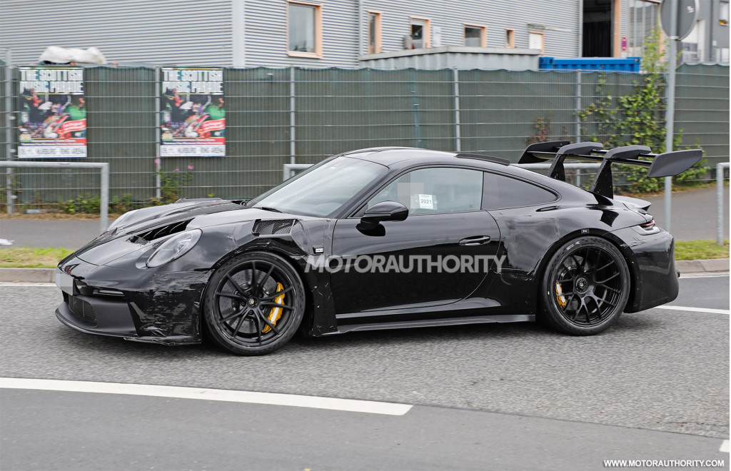 2023 Porsche 911 GT3 RS spy shots - Photo credit: S. Baldauf/SB-Medien