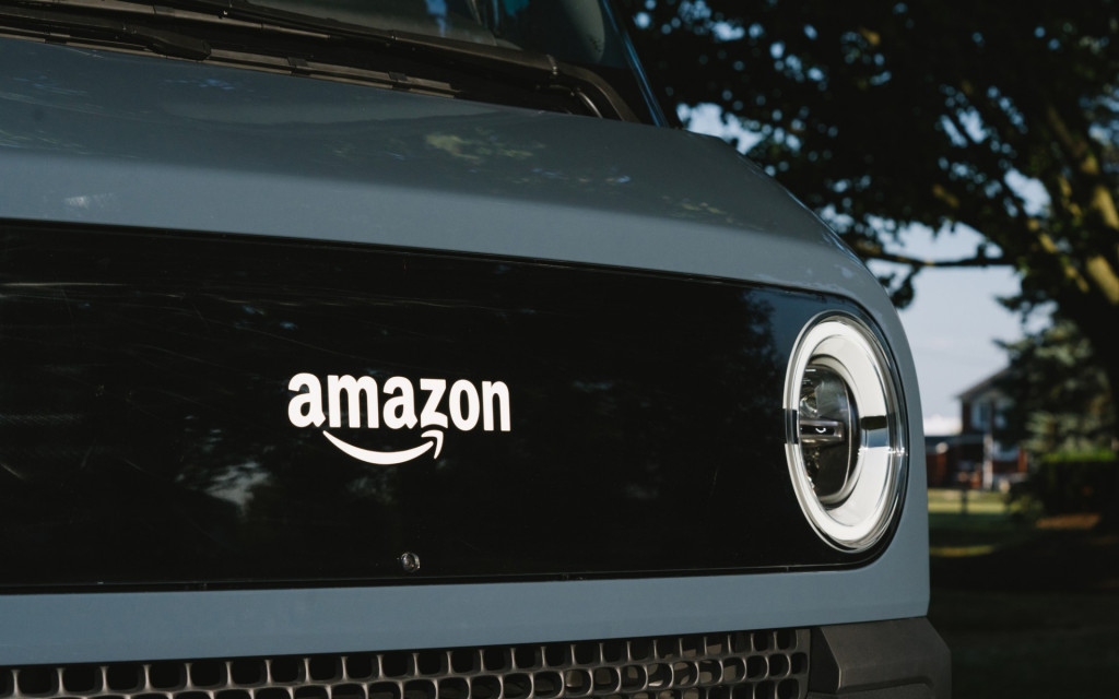 Rivian Amazon electric delivery truck