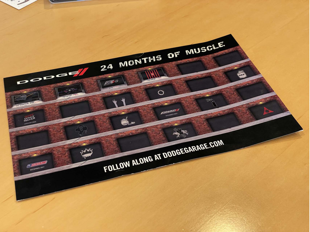 Dodge 24 Months Of Muscle calendar
