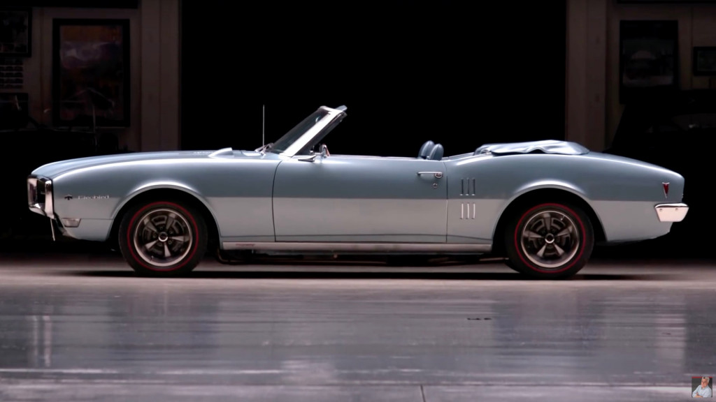 1968 Pontiac Firebird Sprint convertible on Jay Leno's Garage