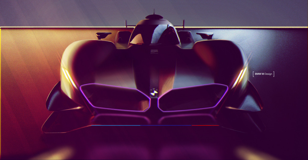 Teaser for 2023 BMW M LMDh race car
