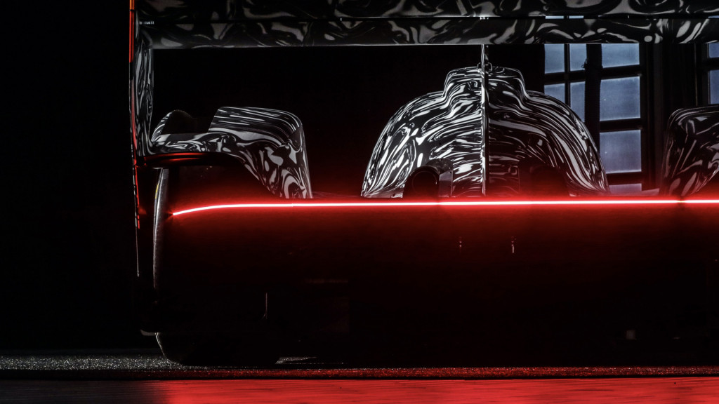 Teaser for 2023 Porsche LMDh race car