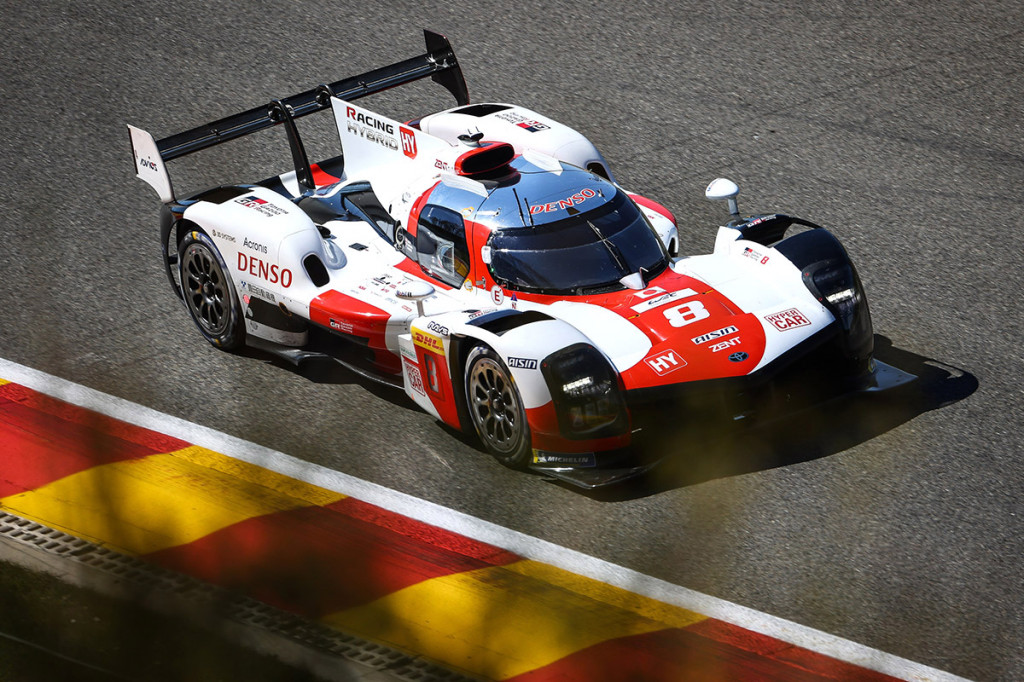 Toyota GR010 Hybrid LMH race car at the 2021 6 Hours of Spa