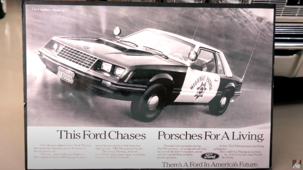 1982 Ford Mustang police car on Jay Leno's Garage