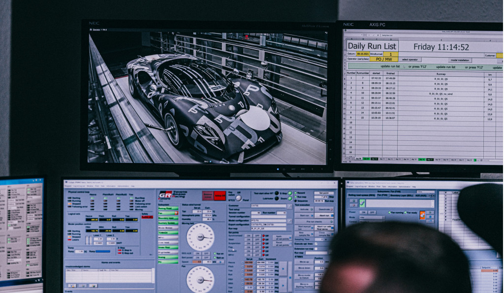 De Tomaso P72 wind tunnel testing