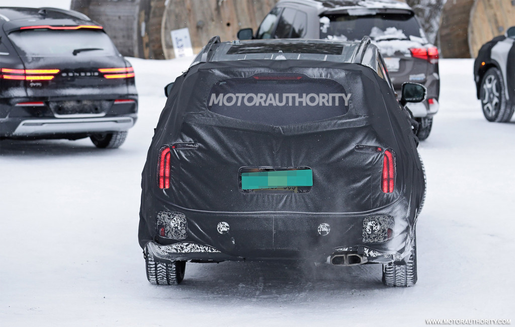 2023 Kia Telluride facelift spy shots - Photo credit: S. Baldauf/SB-Medien