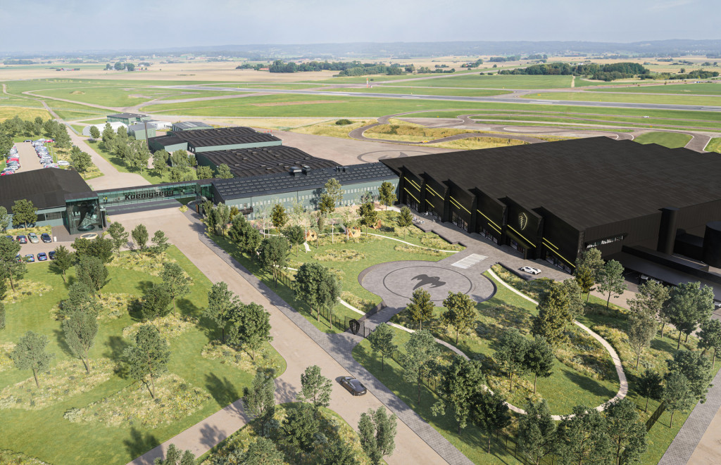 Artist's impression of new Koenigsegg plant planned for Aengelholm, Sweden
