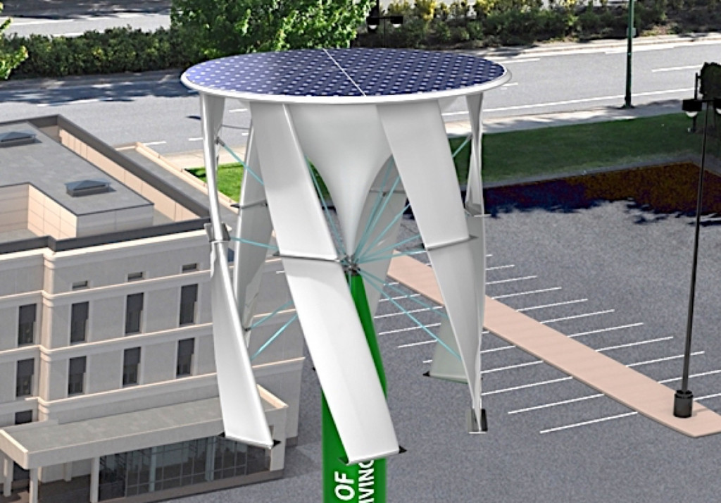Change Wind - Wind and Solar tower, for charging/grid buffering Change Wind - Wind and Solar tower, for charging/grid buffering