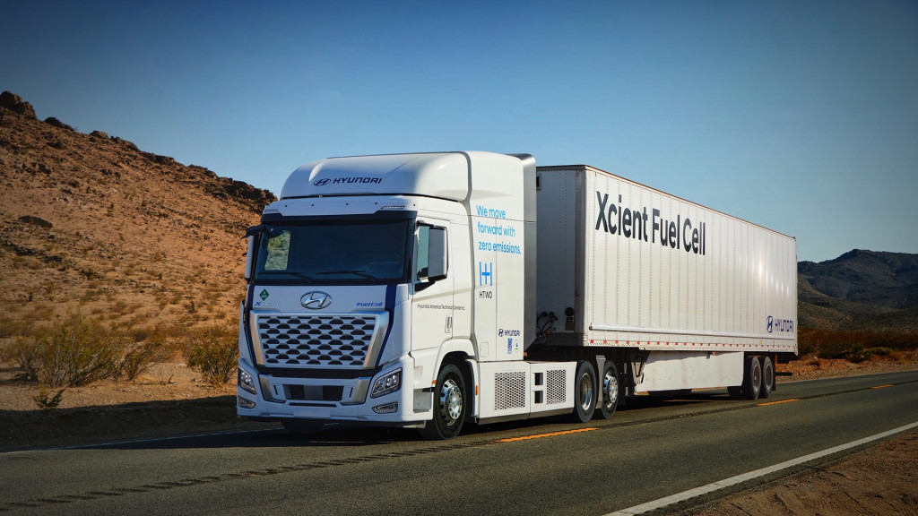 Hyundai Xcient Fuel Cell semi truck to be used in California tests