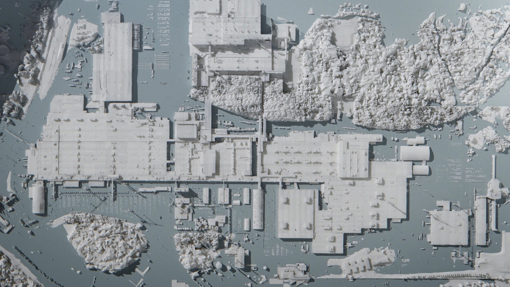 Overhead rendering of Volvo Torslanda factory