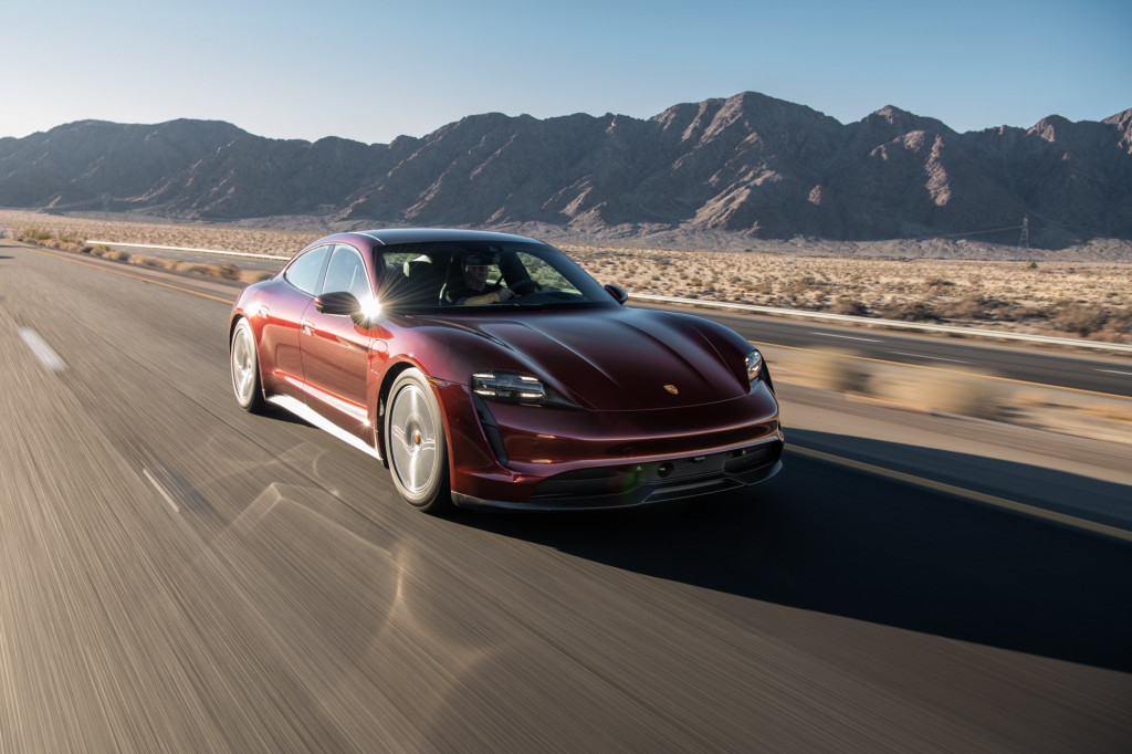 Porsche Taycan coast-to-coast record for least charging time
