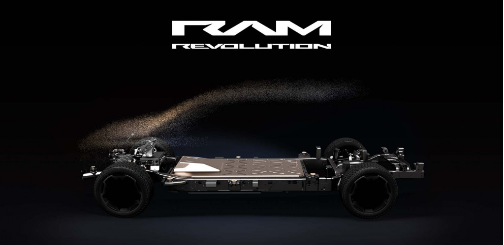 Teaser for electric Ram 1500 due in 2024