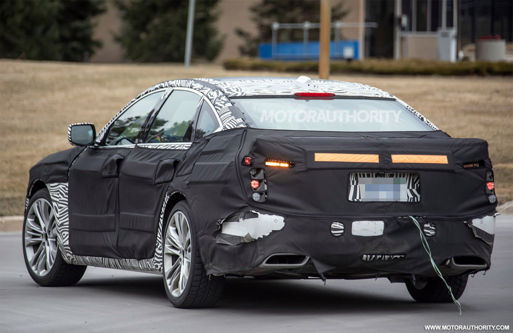 2023 Cadillac CT6 spy shots - Photo credit: S. Baldauf/SB-Medien