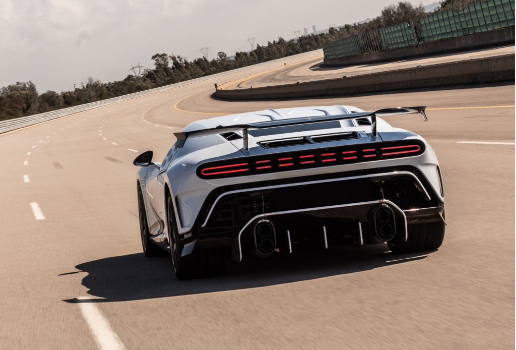 Bugatti Centodieci high-speed testing