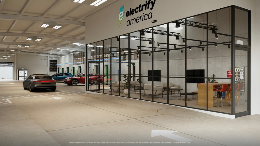 Electrify America upscale charging concepts