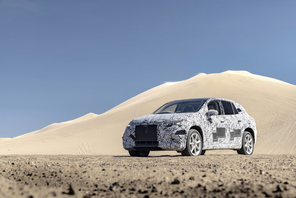 Mercedes-Benz EQS SUV hot weather testing Mercedes-Benz EQS SUV hot weather testing