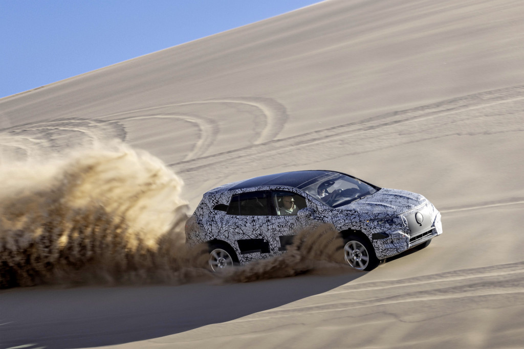 Mercedes-Benz EQS SUV hot weather testing Mercedes-Benz EQS SUV hot weather testing
