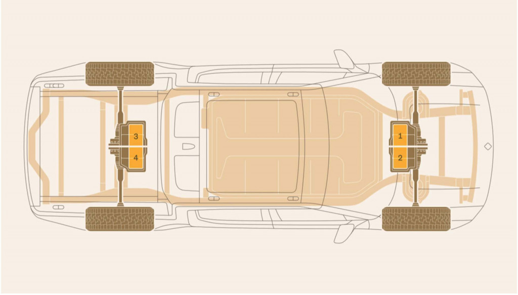 Rivian R1T quad-motor AWD Chassis