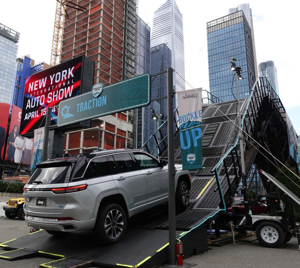 2022 Jeep Grand Cherokee 4xe at Camp Jeep at 2022 New York auto show