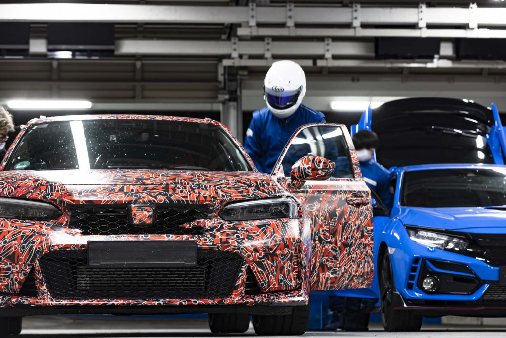 2023 Honda Civic Type R prototype testing at Suzuka International Racing Course