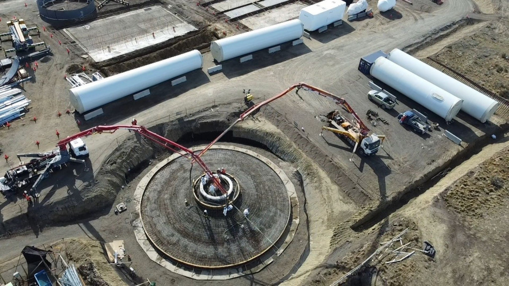 Construction of Haru Oni synthetic fuel pilot plant