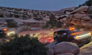 2024 GMC Hummer EV SUV testing in Moab