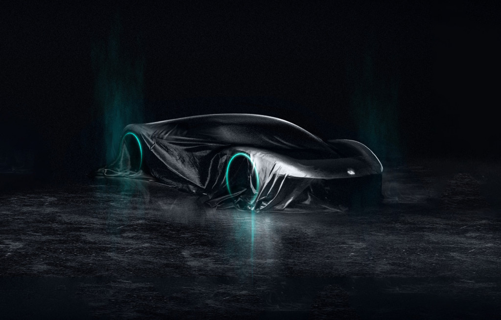 Teaser for Honda electric flagship sports car