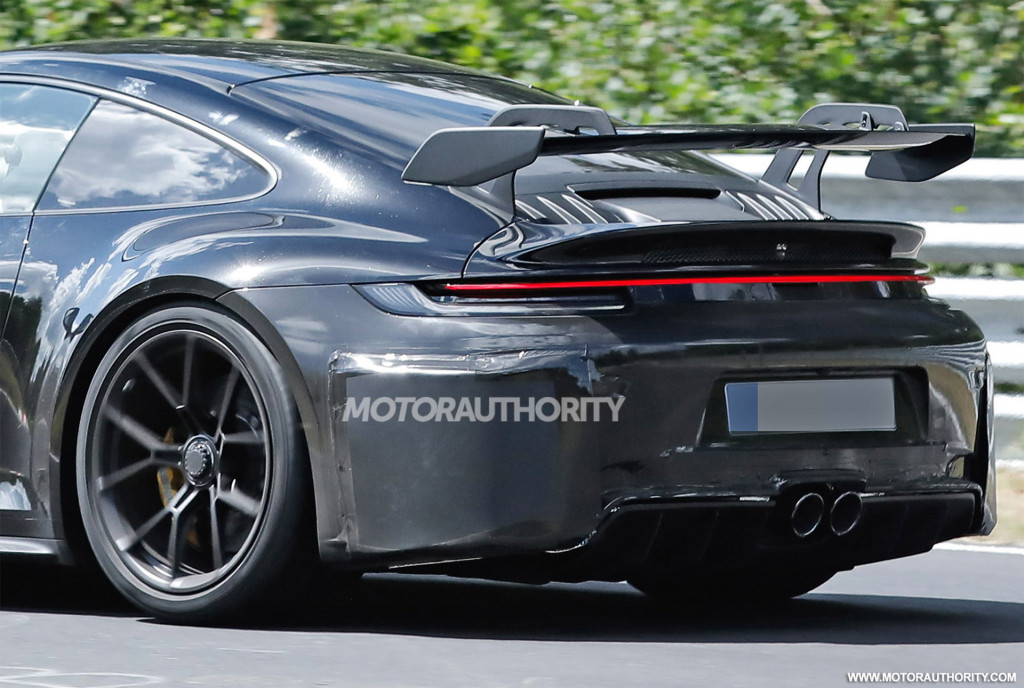 2024 Porsche 911 GT3 facelift spy shots - Photo credit: S. Baldauf/SB-Medien
