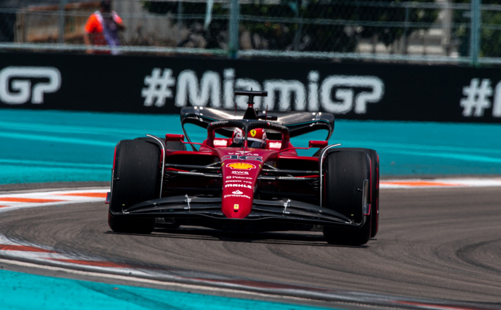 Ferrari's Charles Leclerc at the 2022 Formula One Miami Grand Prix