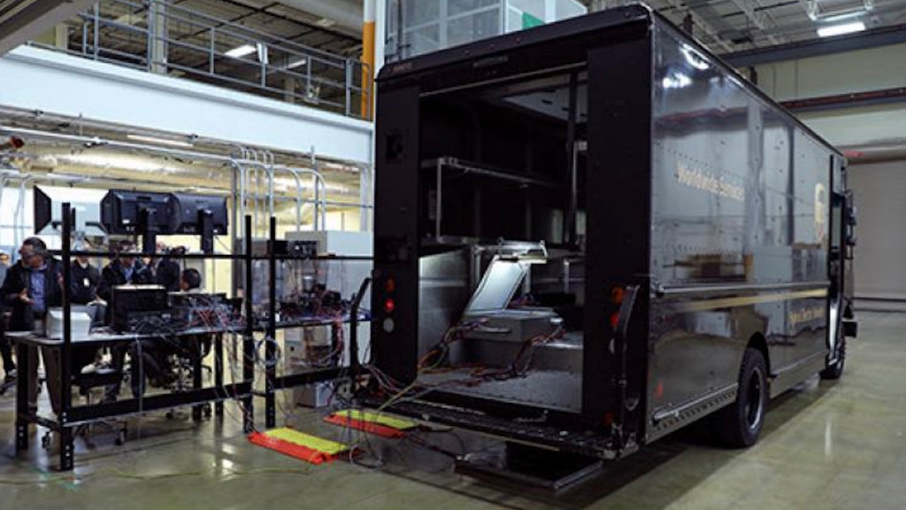 ORNL wireless charging demonstration with UPS hybrid truck