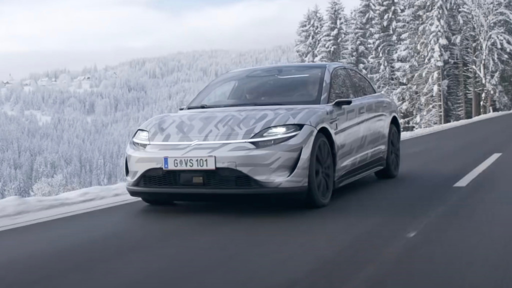 Sony Vision-S prototype testing