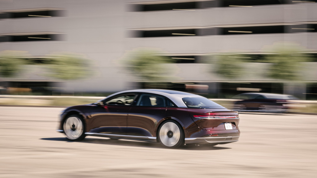 The Lucid Air Grand Touring Performance makes 1,050 hp and can hit 60 mph in just 2.6 seconds. The Lucid Air Grand Touring Performance makes 1,050 hp and can hit 60 mph in just 2.6 seconds.